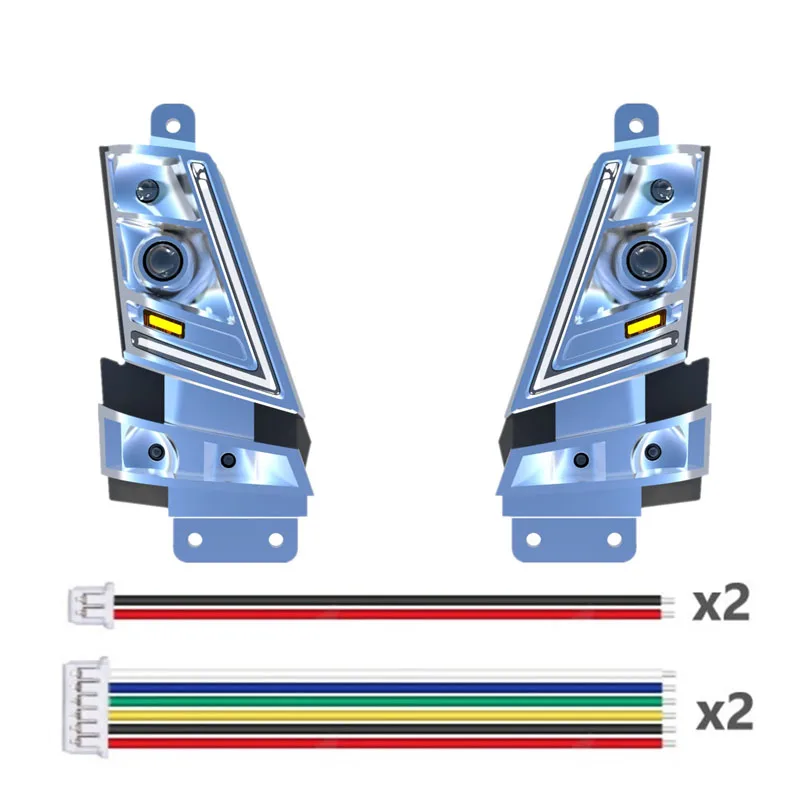 LED Lamp Set Taillight Voltage 5V for 1/14 Tamiya RC Truck Car VOLVO FH16 56360 Diy Parts Toys