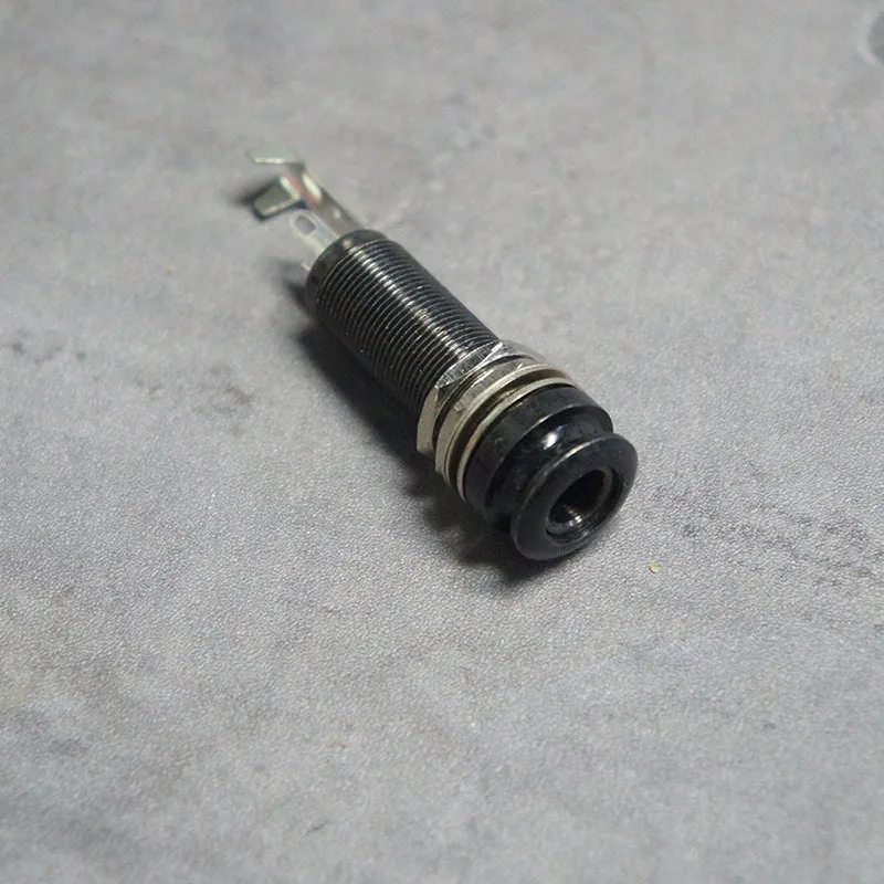 

Sleek Audio Connector Jack 6.35Mm Output Input End Pin Plug Professional Metal Socket Plate For Electric Acoustic Durable