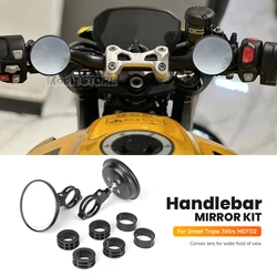 For Street Triple 765 765RS MOTO 2  Blind Spot Mirror wide angle Adjustable Side Mirrors Motorcycle Handlebar Mirrors