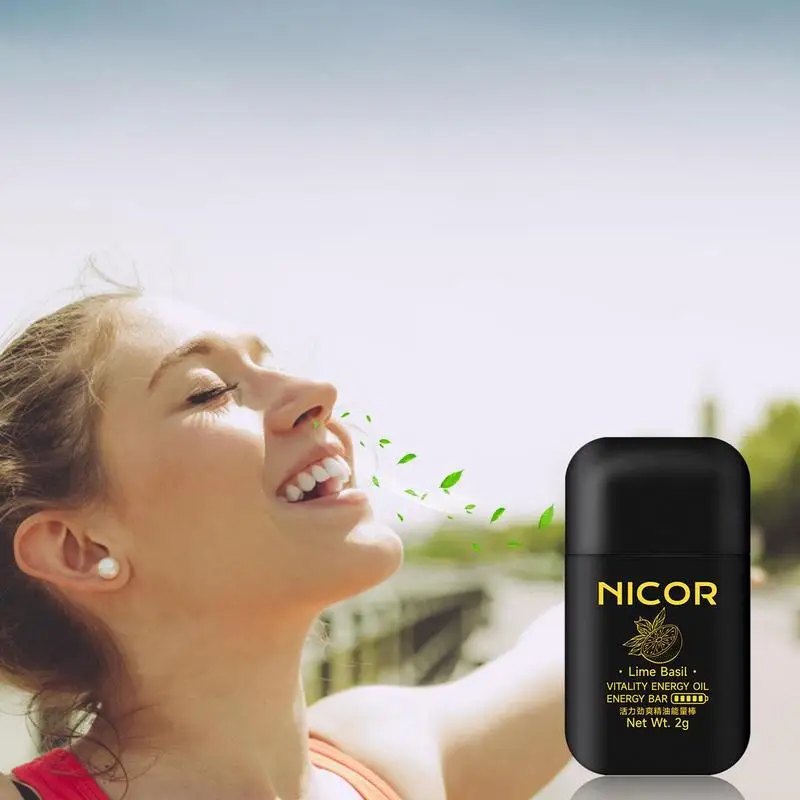 Nowy podwójny otwór energetyczny baton aromaterapeutyczny inhalator do nosa opary energii przyklejają się do aromaterapii stymulujący zapach