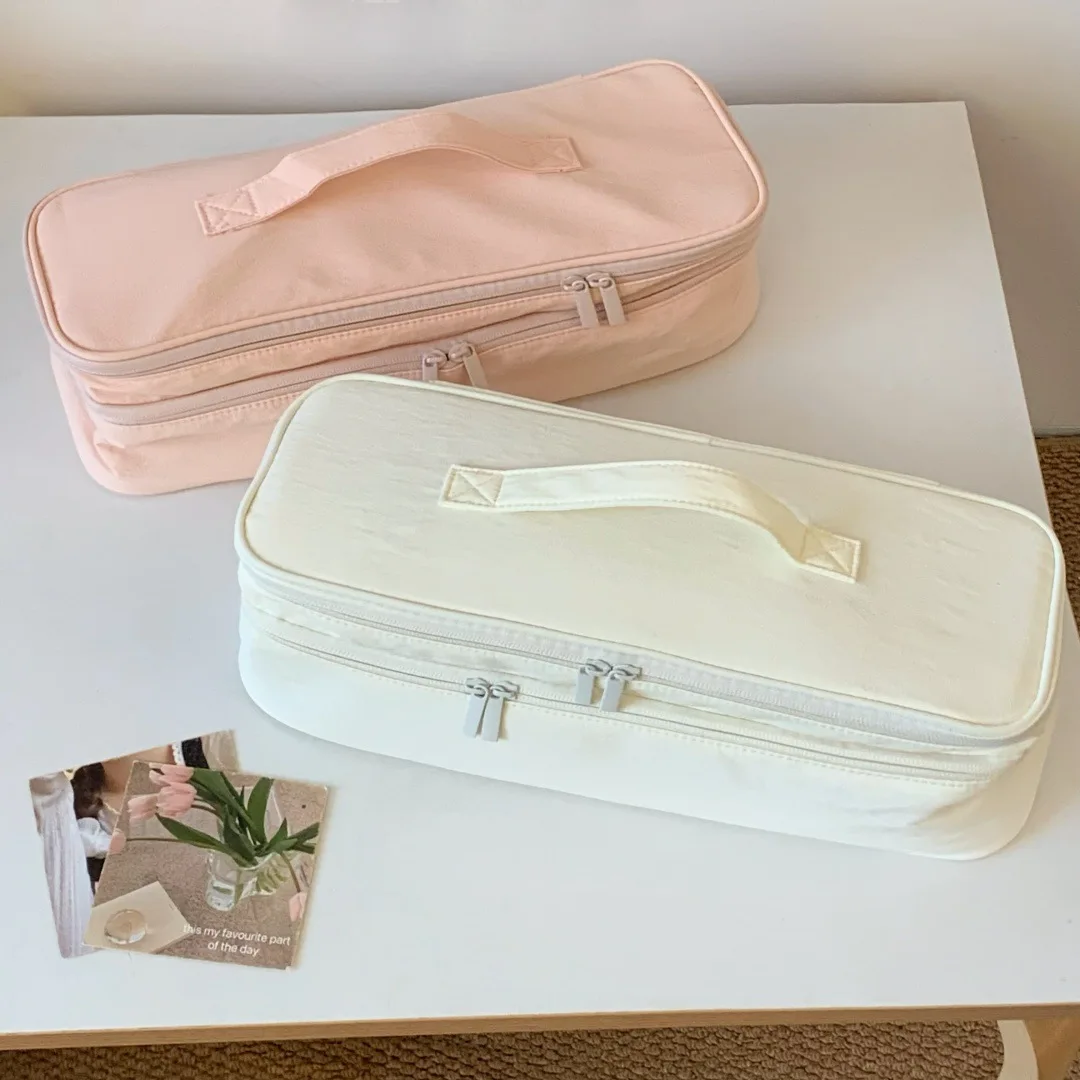 Portable Double-Layer Carrying Case Hair Dryer Travel Storage Bag Travel Case Storage for Hair Dryer Curling Iron Storage Bag