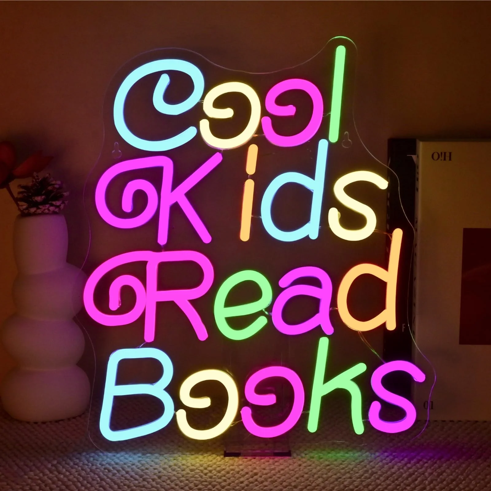 

Крутые дети читают книги неоновая вывеска светодиодный неоновый свет для декора стен спальня библиотека книжный магазин читатель школьный класс подарки для детей