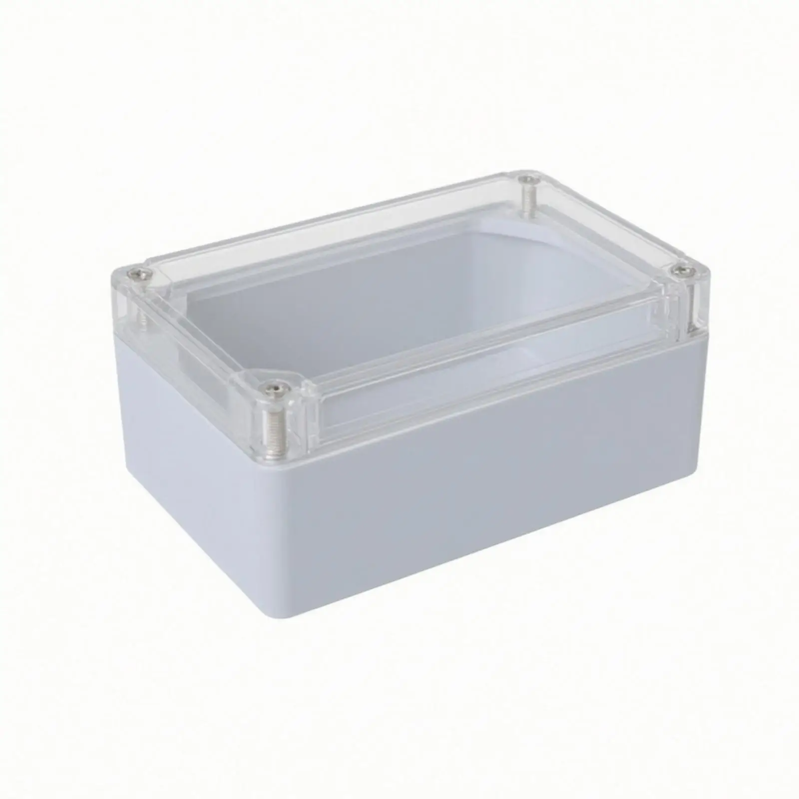 Enclosure with Hinged Cover Weatherproof Junction Box with Transparent Cover Dustproof Outdoor Junction Box for DIY Homeowners