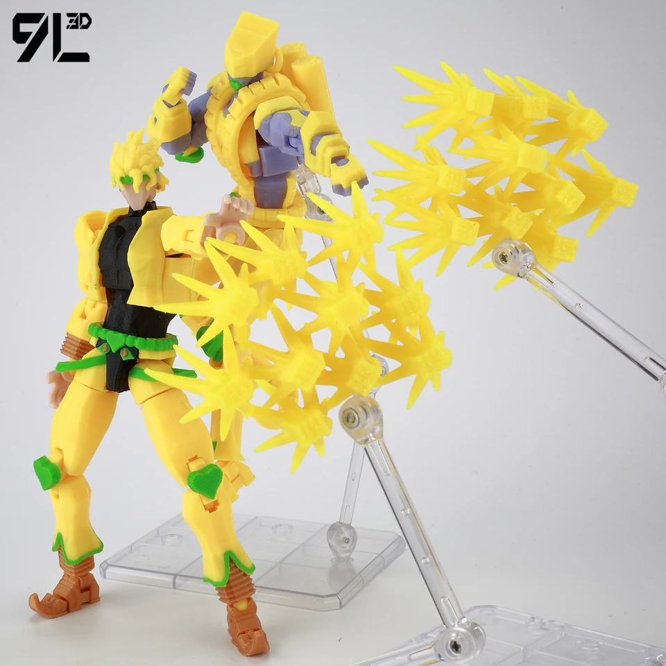 9L3D Lucky13 JoJo's Jotaro Kujo Action Figure Dummy13 with Star