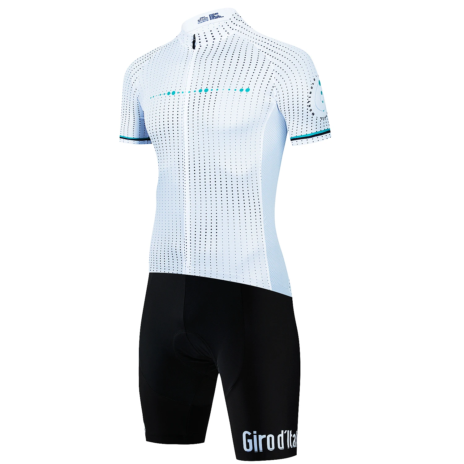 Tour De Giro D'ITALIA Radsportbekleidung Ropa Ciclismo Hombre Weißes Kurzarm-Radsportset MTB Bike Uniforme Maillot Ciclismo – Detail 3