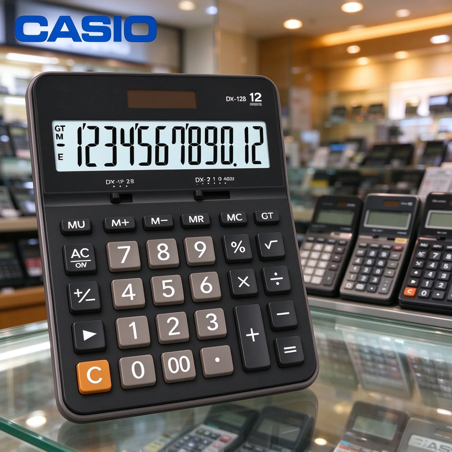 Casio /Retail Calculator /Cost Calculator DX12B/120B DX12B GX12B/14B/120B Clear digits for cashier quick calculation