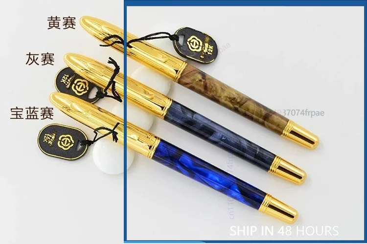 1990s NOS For Hero General Factory 132 Celluloid 12K Gold Fountain Pen Mini Portable Vintage Collectible Pen