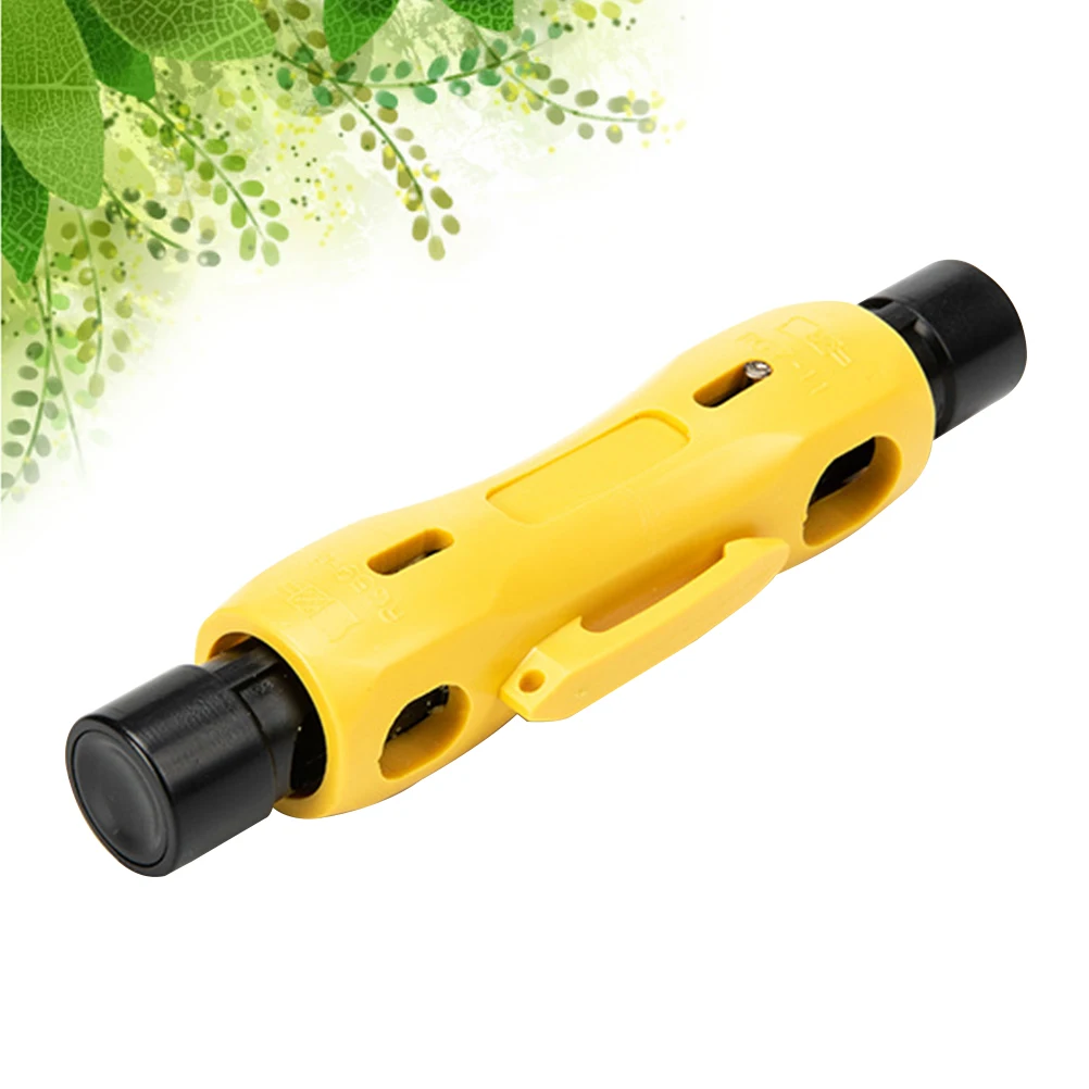 Gele kabelstripper Draadstriptang Hoogfrequente messen Dikke luidsprekerkabel Cutter Tool Fitting Klem