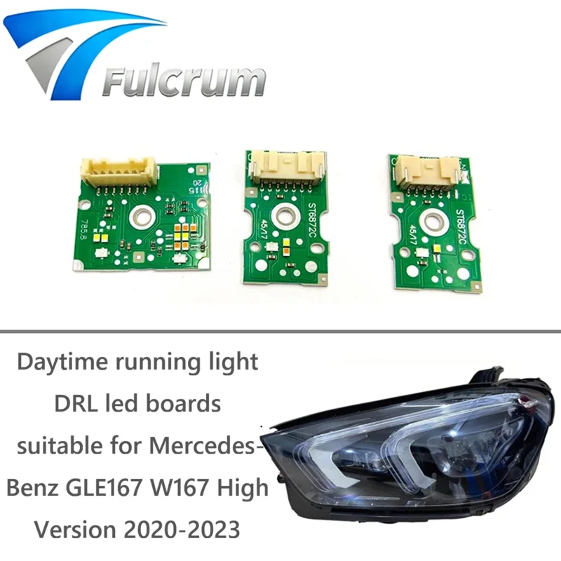 DRL Led Boards Suitable For GLE167 W167 High Version Double Project Lens 2020-2023 DRL Turn Signal Light Led Boards
