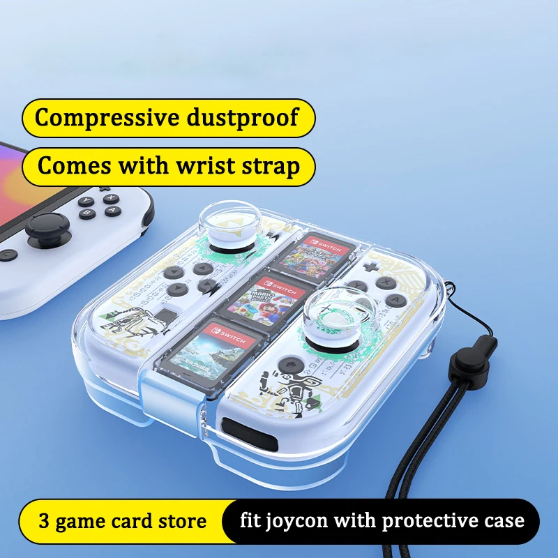 Nintendo Switch ジョイコン＆ケース付き ニンテンドースイッチジョイコン収納ケースボックス肥厚 PC カラフルな