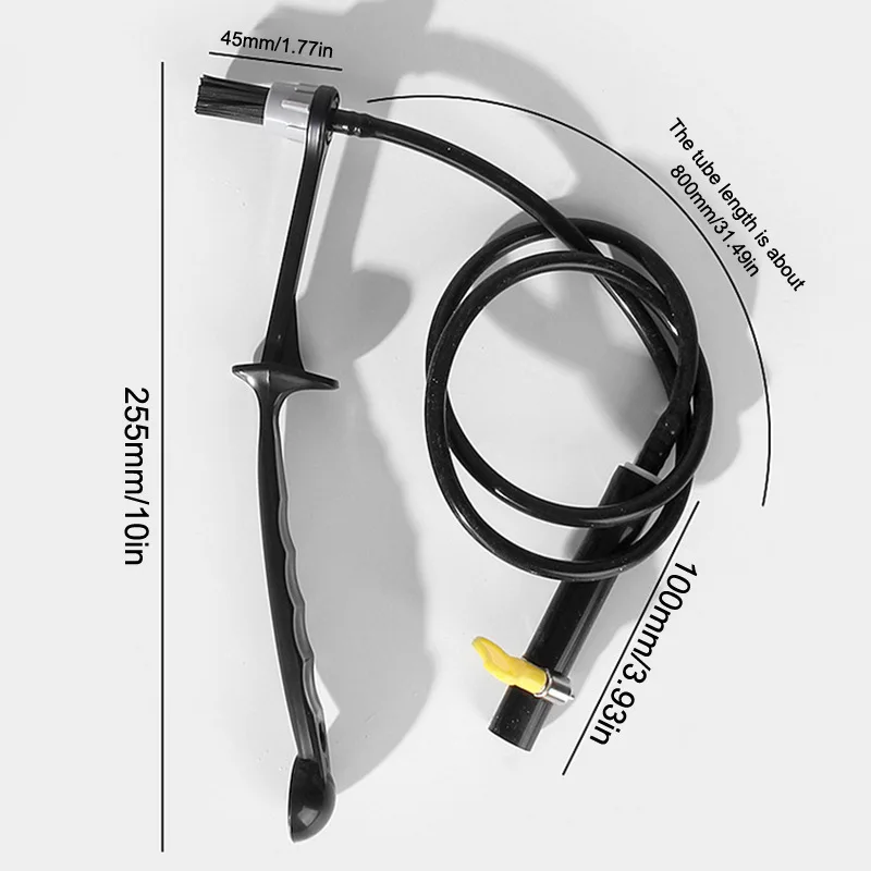 Coffee Machine Steam Brush Silicone Hose Espresso Steam Wand Cleaning Tool with Spoon End for Barista Espresso Maintenance