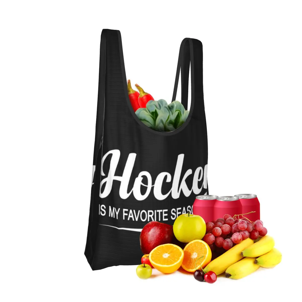 hoquei-e-minha-temporada-favorita-presentes-de-hoquei-no-gelo-hoquei-e-vida-sacolas-portateis-dobravel-ombro-shopper-saco-de-compras-bolsa-de-compras