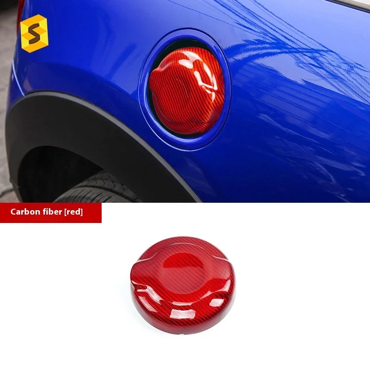 For BMW MINI-F Series F55 Fuel Cap Real Hard Carbon Fiber Decorative Cover Sticker for Car MINI F57 F56 Tuning Accessories