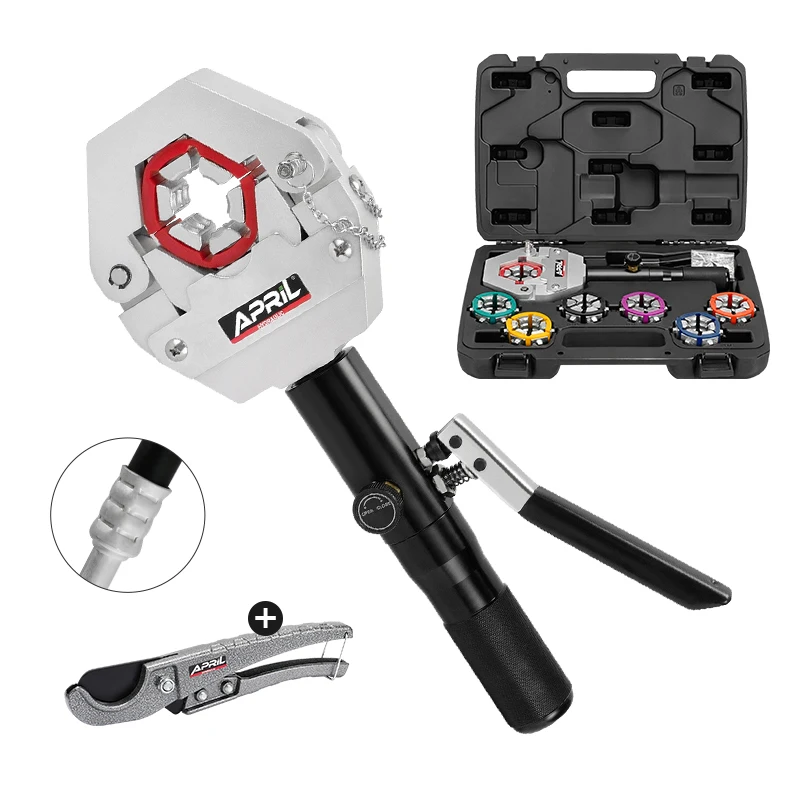 YL-71500 Manual Hydraulic Hose Crimping Tool Auto A/C Hose Crimper for  Air Condition Hose Repairing