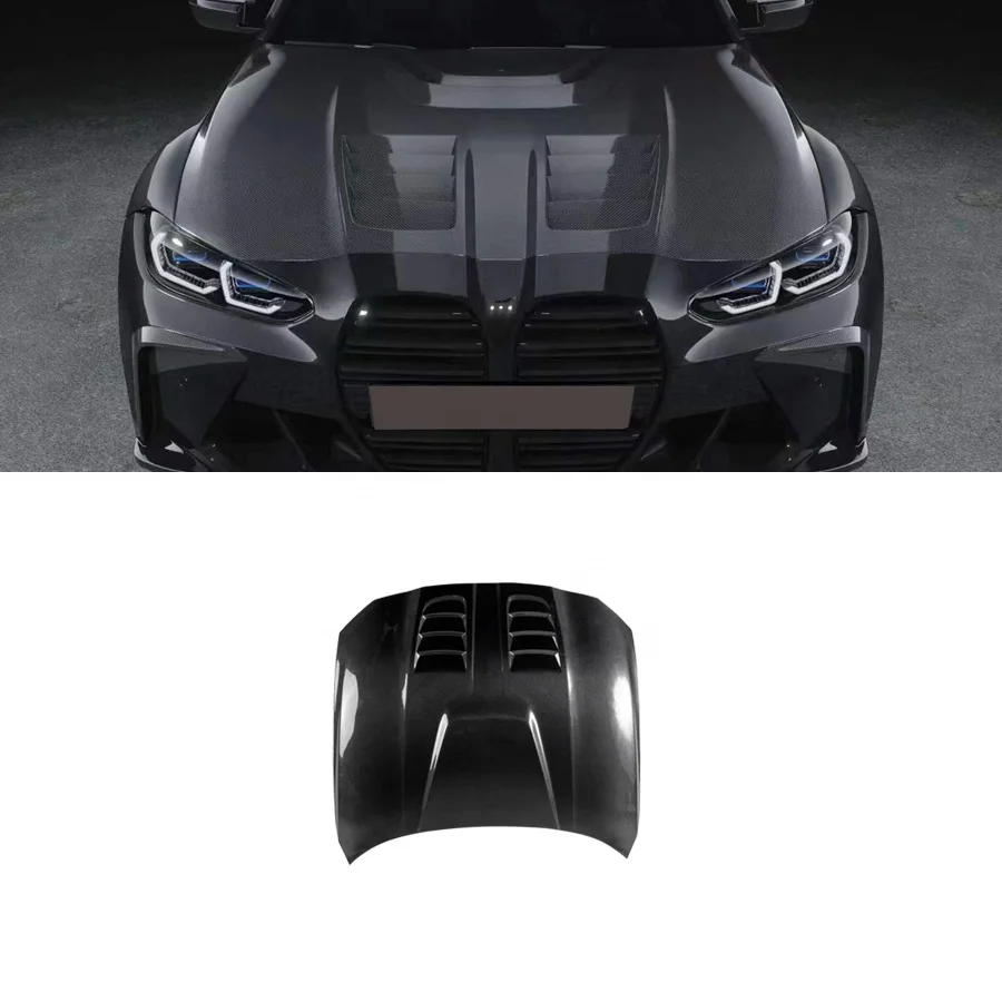

Factory Direct Carbon Fiber Car Front Engine Bonnet Cover Hood Scoop for BMW G82 G80 G83 M3 M4 Hood