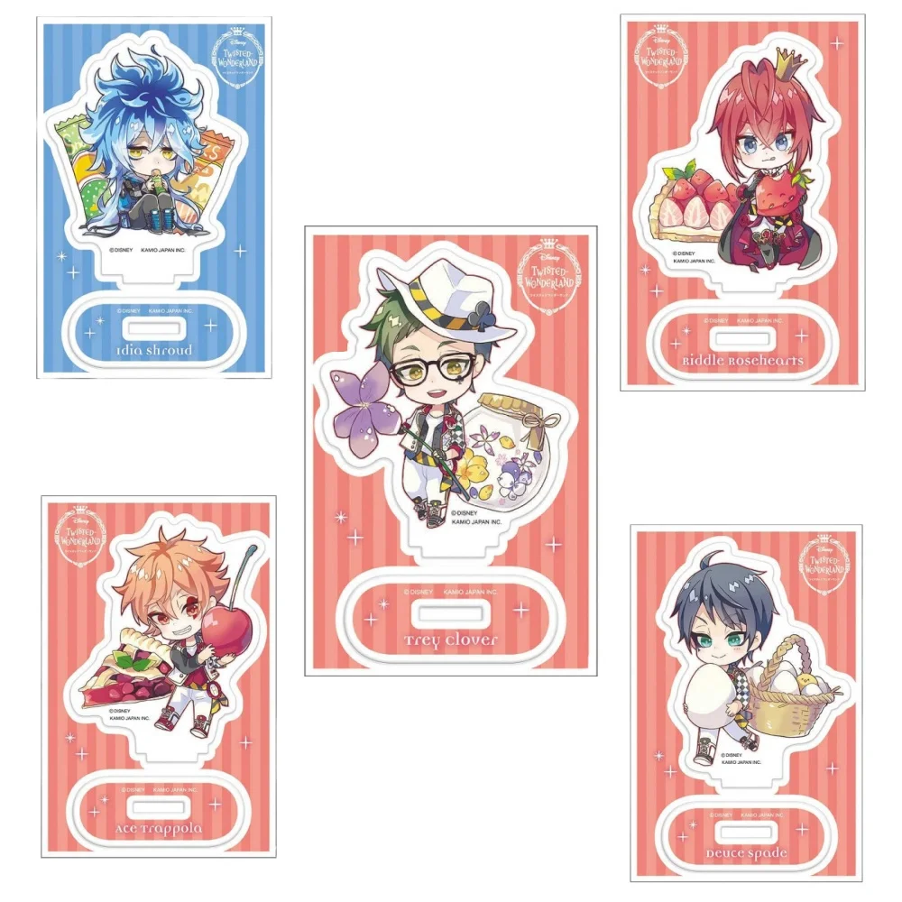 9pcs Charm Fans Gifts New Acrylic Stand Twisted-Wonderland HD Figure Scary Ver Anime Toy Desktop Ornament Collection About 10cm