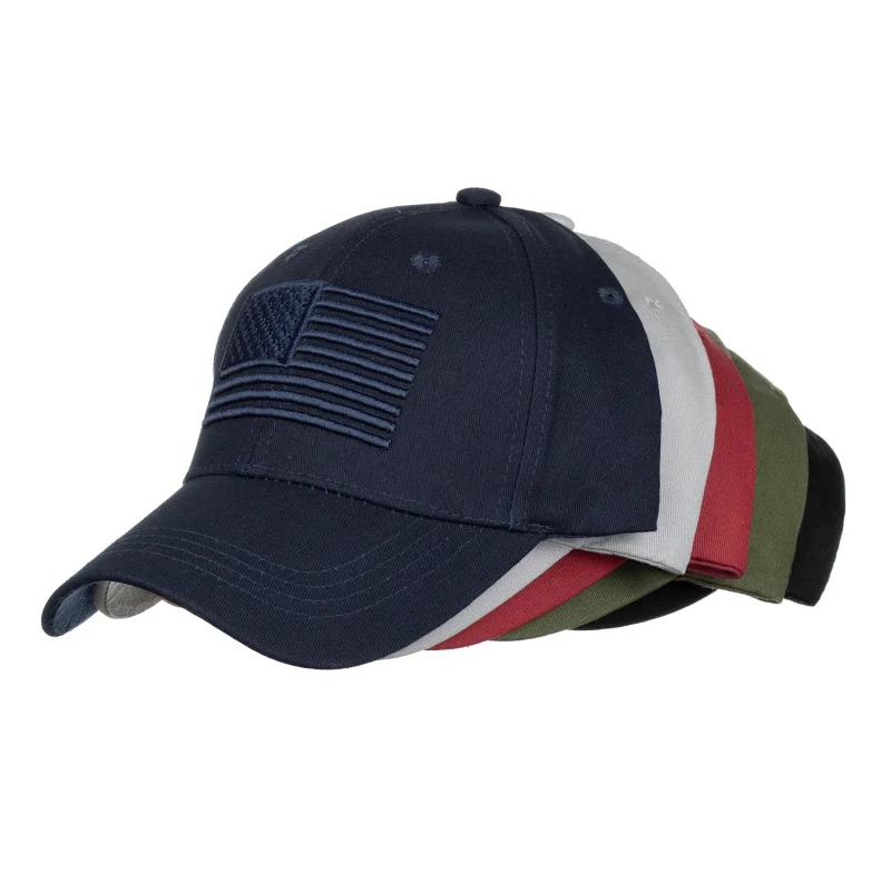 

1PC Peaked Baseball Cap Flag of The United States Sun Hat Embroidery Sunscreen Adjustable Adult Baseball Cap