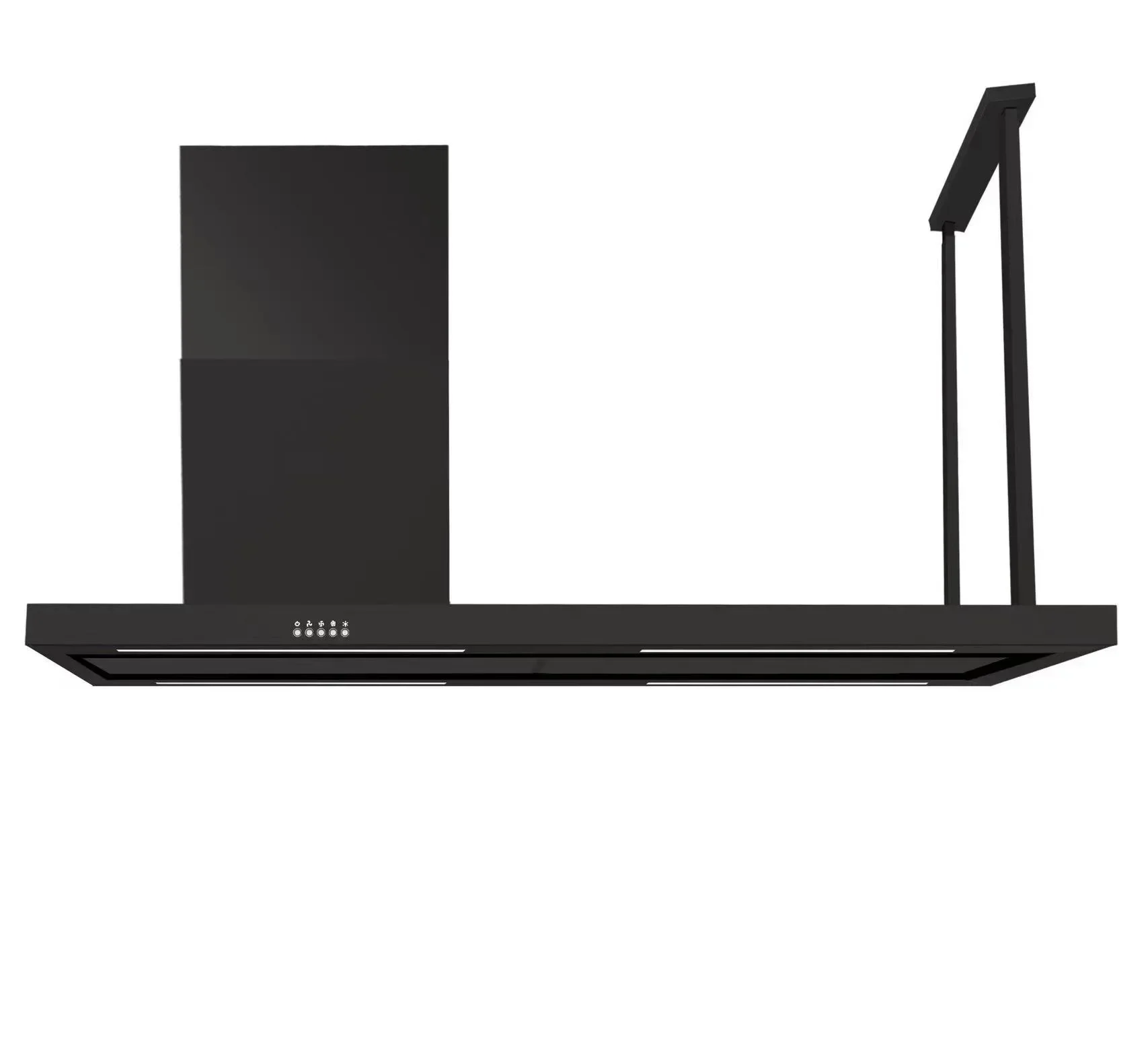 

New Arrival 2023 Hot Sales Ceiling Mounted Island Range Cooker Hood With Wine Glass Rack