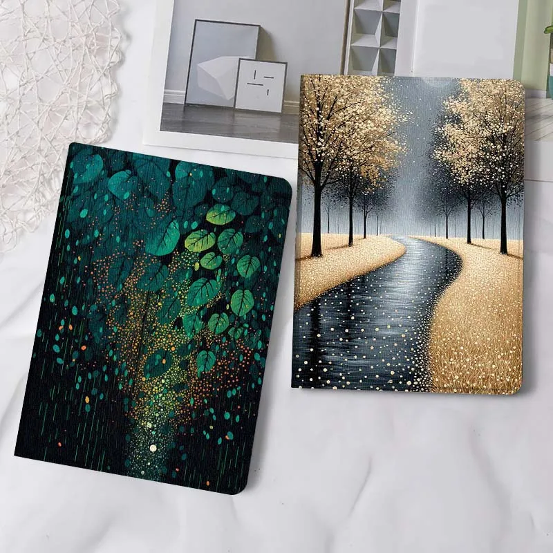 

Cartoon Leaf Rain Drop Gift Tablet Case For Apple iPad Air Pro mini 1 2 3 4 5 6 7 8 9 11 M2 M3 M5 M4 5th 6th 7th 10th 11th