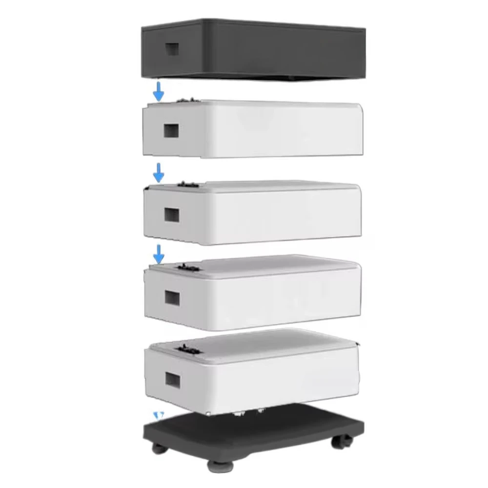 Stackable 51.2V 400Ah 20kWh LiFePO4 Home Energy Battery IP54 WiFi LCD Display Hybrid Grid Support CAN 8-Cell Max Load
