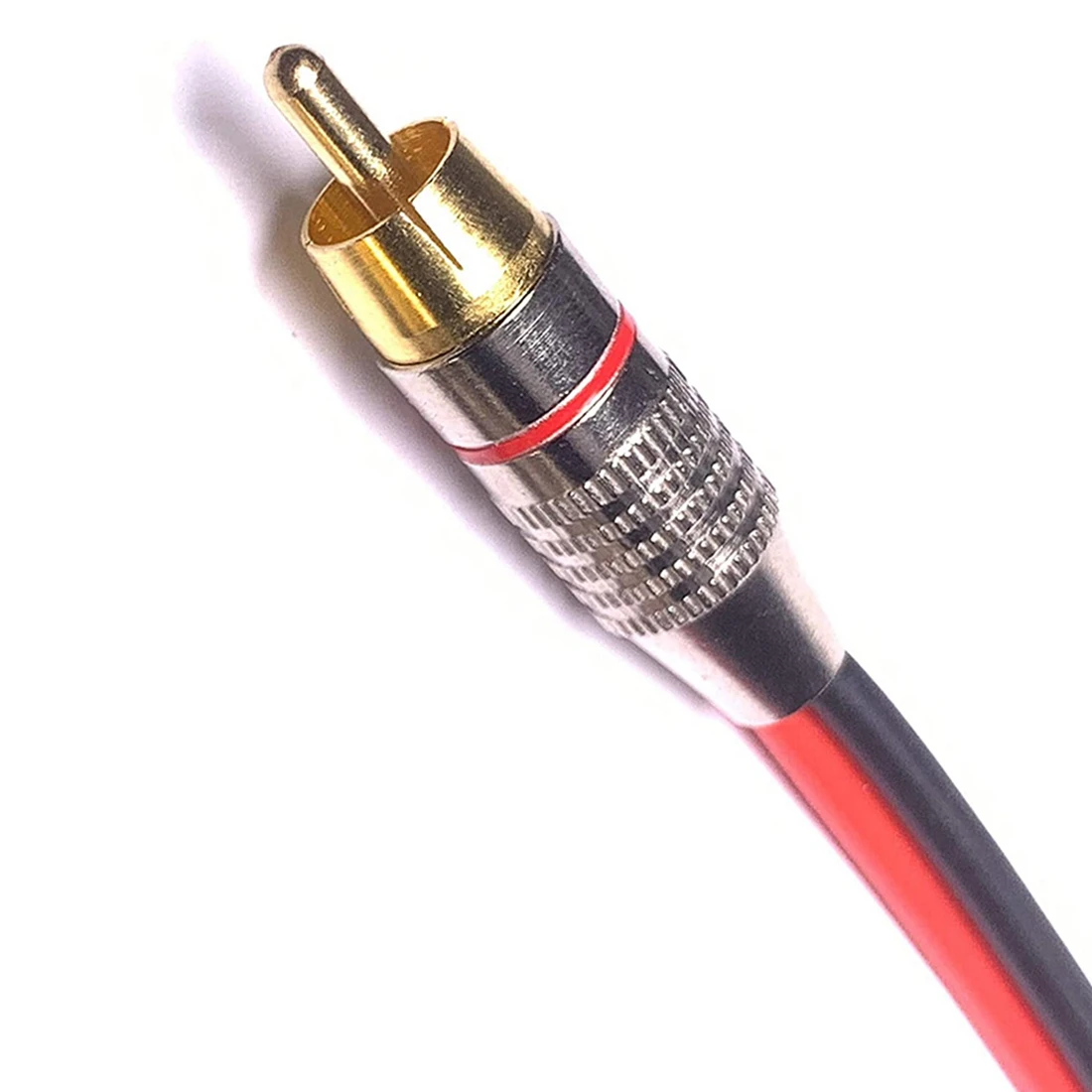 Picture 7: Speaker Cables to Plugs Adapter, 2-Channel (1 Foot)