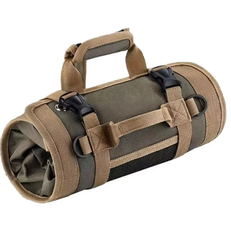Bolsa de almacenamiento portátil enrollada con múltiples bolsillos profesional, bolsa de herramientas para Hardware, alicates impermeables, multiusos