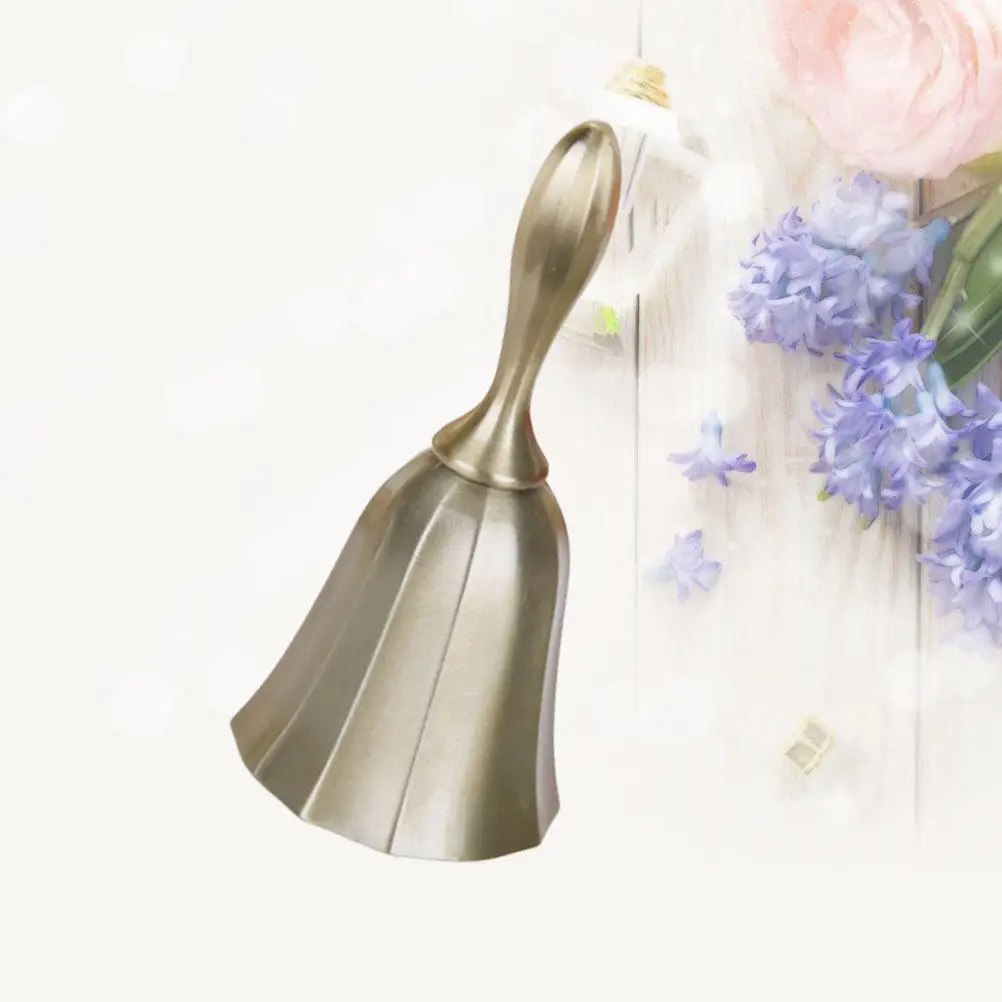 Restaurant Hand Bell Retro Service Bell Bronze Premium Zinc Alloy Lightweight Bar Counter Dinner Handbell