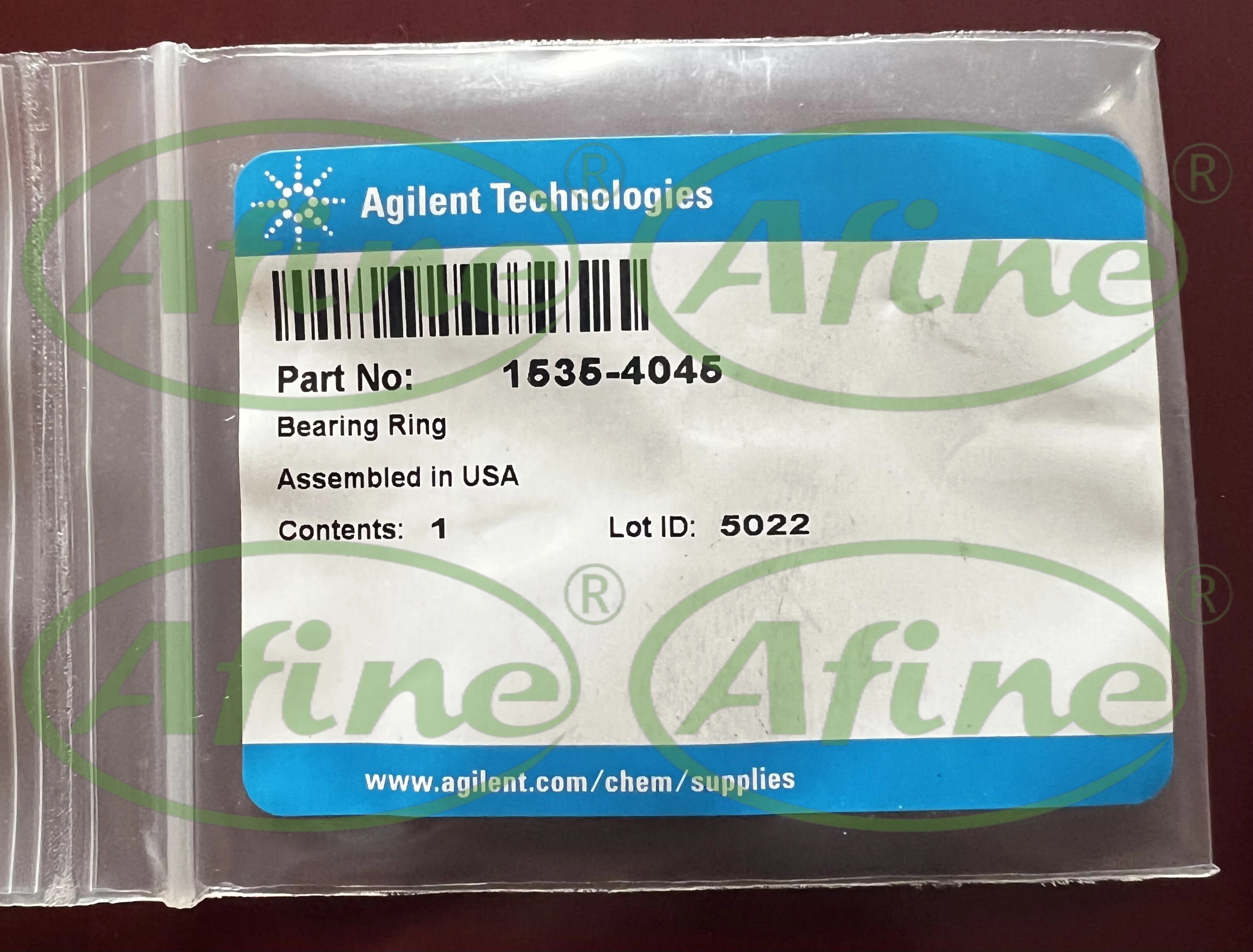 

AFINE Agilent 1535-4045 Rulon/PTFE Bearing Ring for 2D-LC Valve Head, 1300 Bar