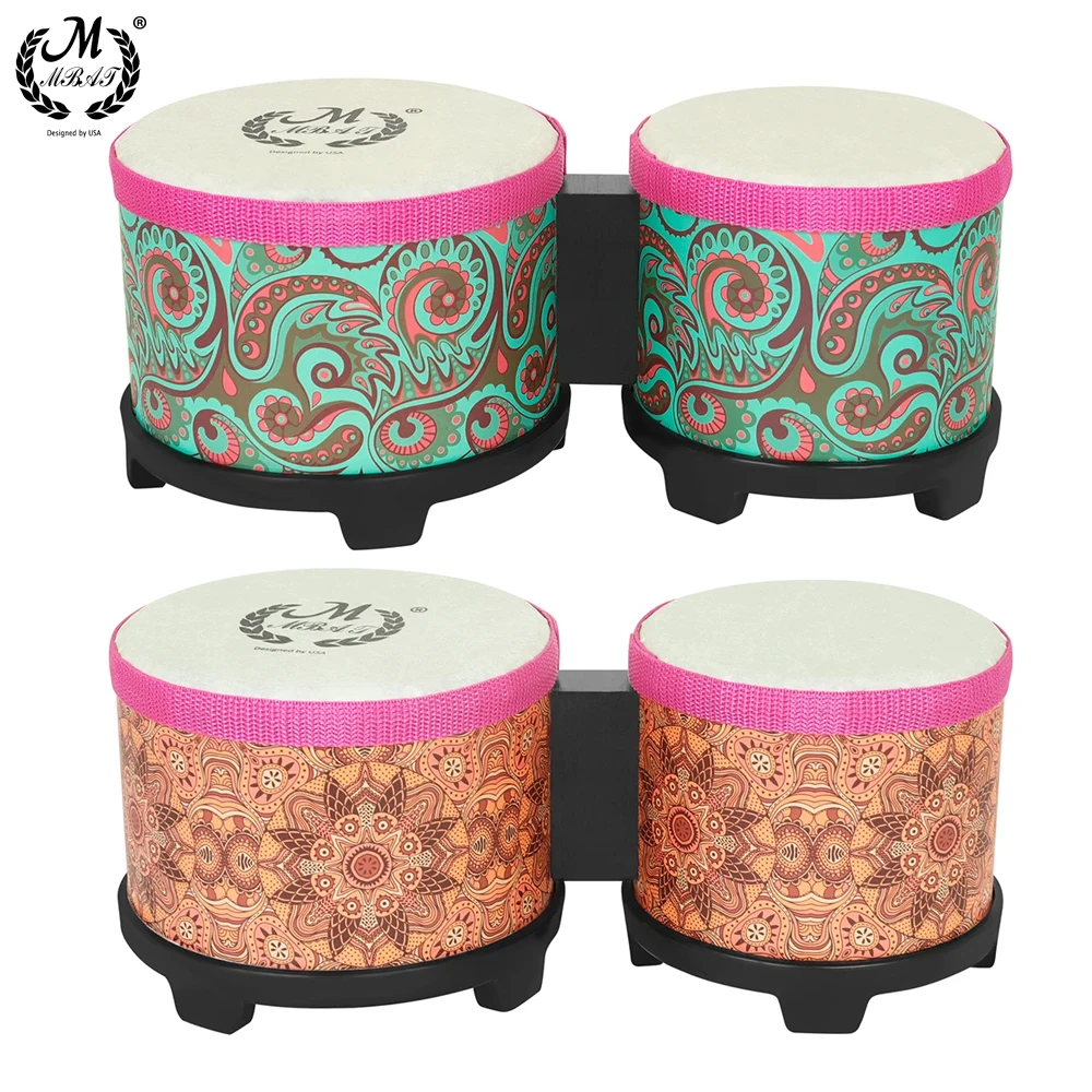 ポータブル 5+6 インチ ボンゴ ドラムセット 接続式ボン - Bongo Drum Set のレビューと価格