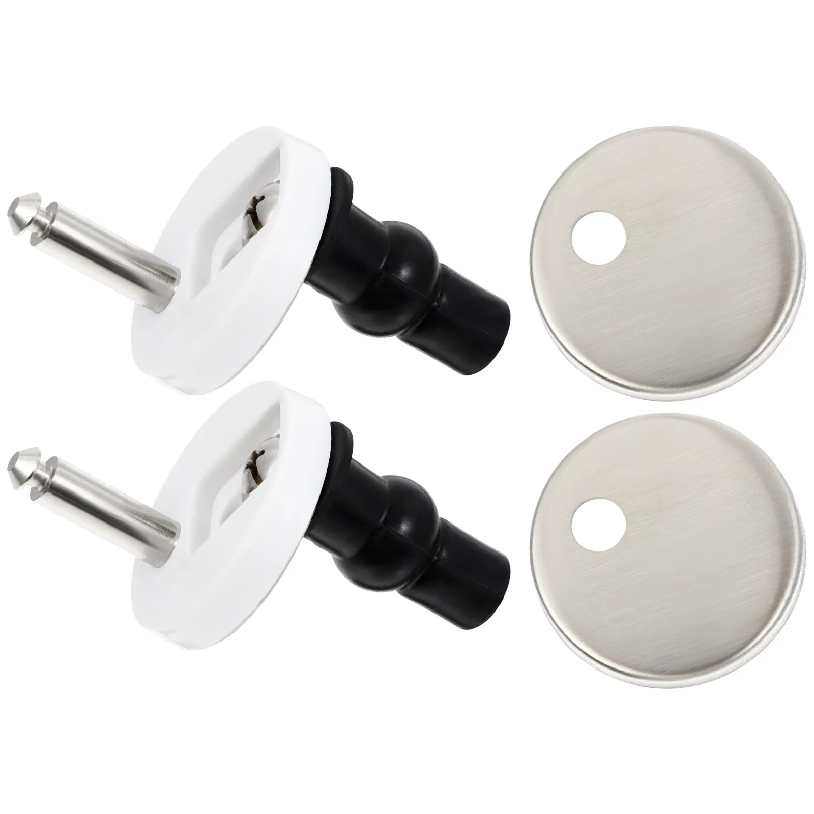 

Stainless Steel Toilet Seat Hinges Durable Replacement Fixing Kit Long Lasting Quality Bathroom Accessories