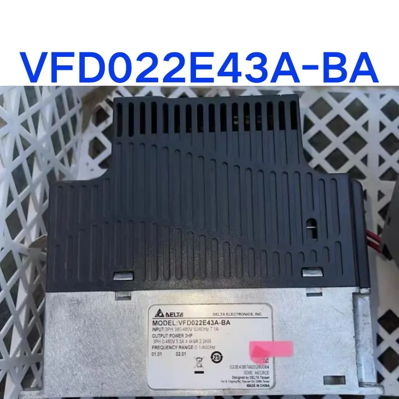 Second hand VFD022E43A-BA inverter 2.2KW tested OK, function intact