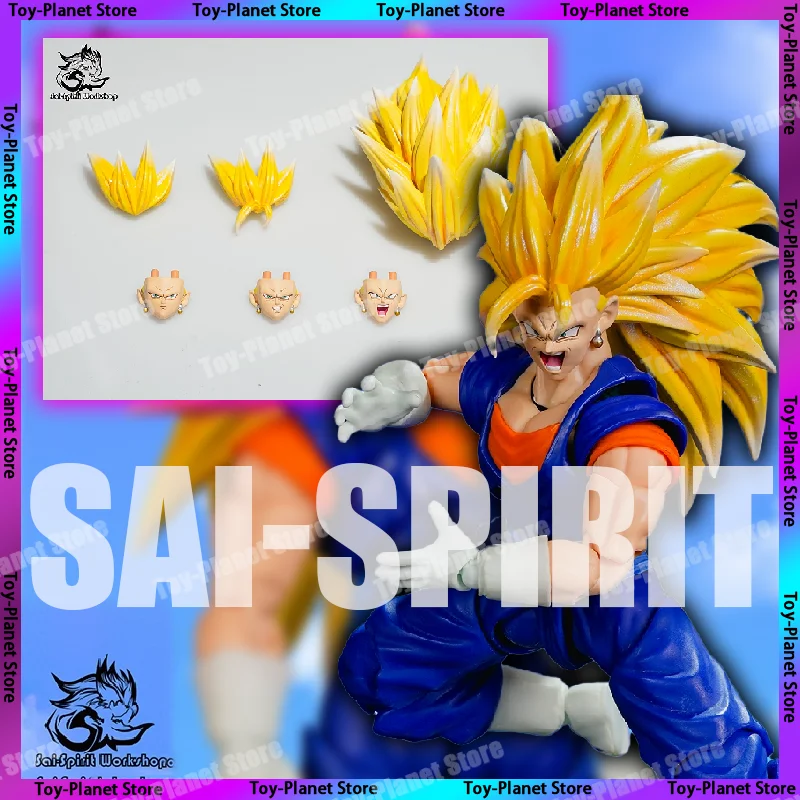 

Sai-Spirit Workshop Soul Racing Workshop SSW Dragon Ball Super Saiyan3 SSJ3 Vegito Head Аксессуары Аниме Фигурки Игрушки