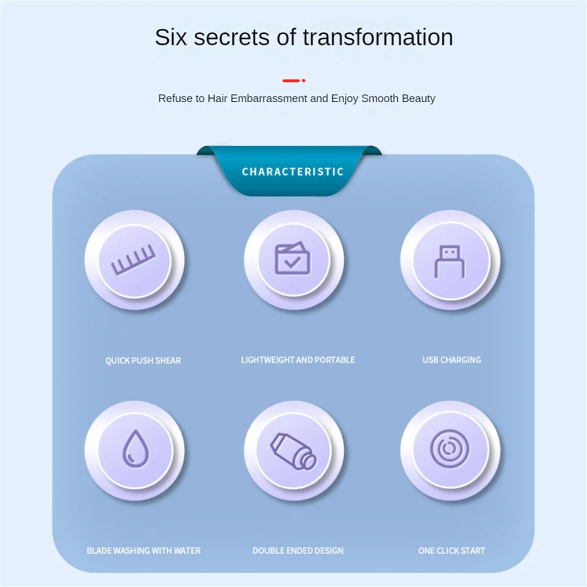 กําจัดขนบิกินี่Trimmerสําหรับผู้หญิงกําจัดขนสุภาพสตรีไม่เจ็บปวด 2 in 1 Wet & Dry Lady Shaverสีชมพู