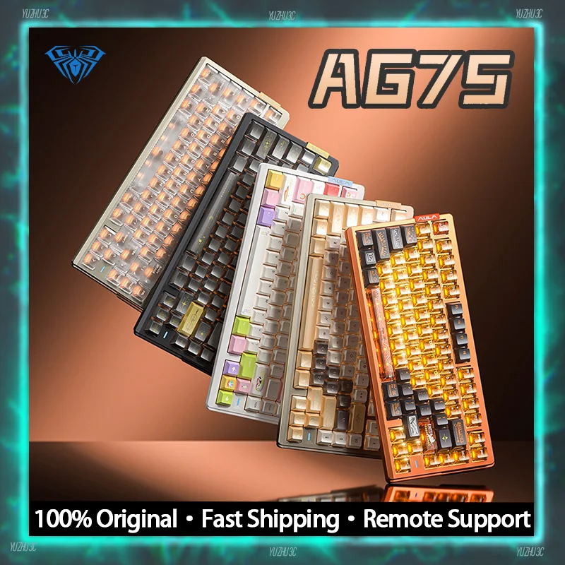 

Игровая клавиатура AULA AG75 с магнитными переключателями на эффекте Холла, отклик 0.001мс, частота опроса 8K, задержка 0.08мс, поддержка RGB, SOCD, MT, TGL, DKS