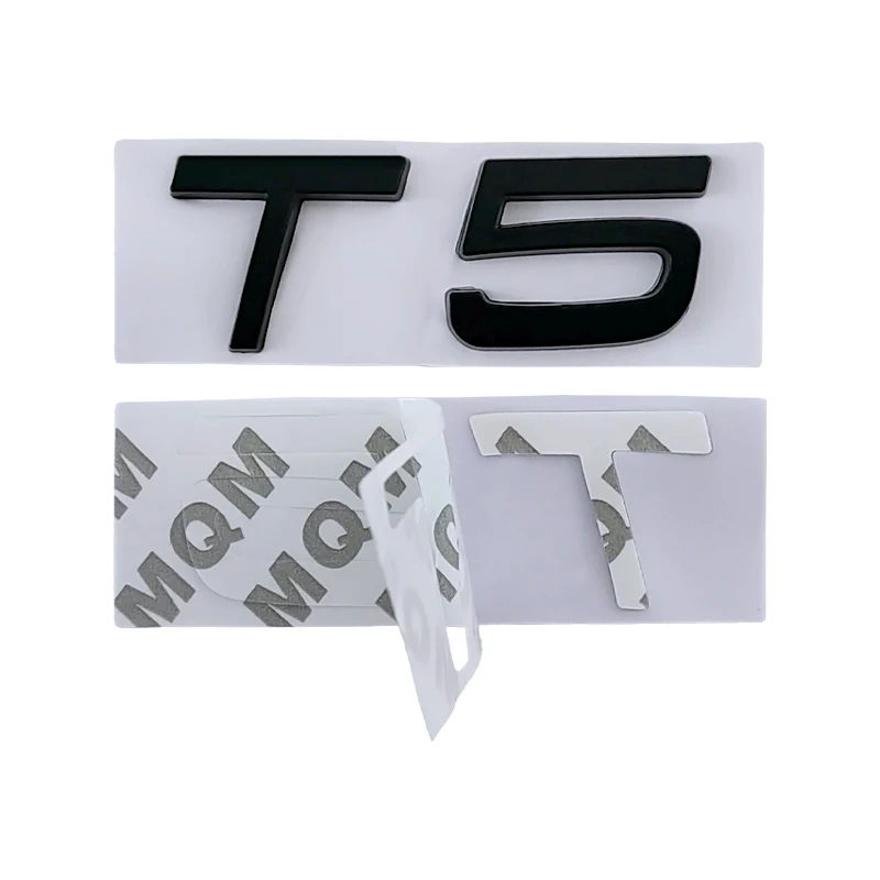 3d Metal T5 Logo T6 Emblem AWD Letters Car Trunk Badge For S60 C30 850 S40 V40 V70 XC60 V50 S70 C70 V90 T5 T6 AWD Sticker