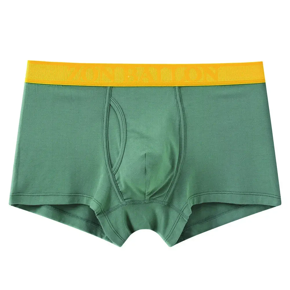 Jinshi Mens Bamboo Boxer Briefs Shorts Boxers Underwear Tagless Breath No Ride Up Trunks