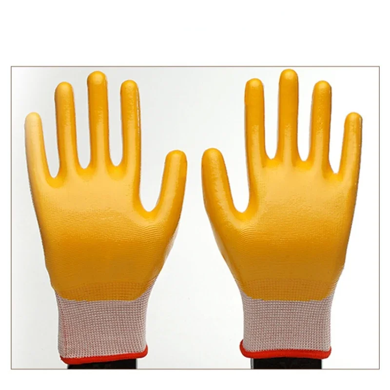 Hot Sales 1 Pairs Work Gloves GMG Safety Garden Mechanic Protective Women Men Nitrile Working