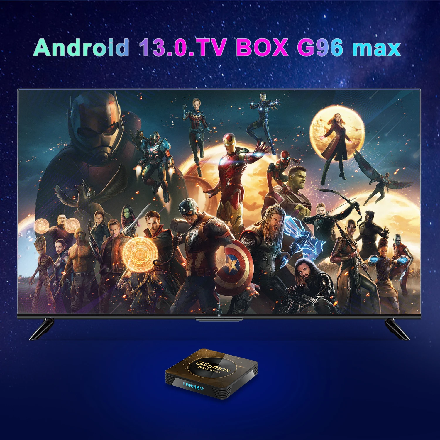 G96max A13 8K UHD Android 13 Smart TV Box Wifi6 Fast and Stable Transmission Media Player 64GB128GB Large Memory Set Top Box