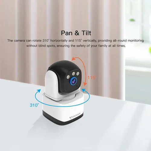 Imagen 2 del producto Vstarcam-cámara IP PTZ de 5MP, 5/2,4 GHz, WiFi de doble banda, seguridad interior, visión nocturna, Zoom 5X, Monitor de vigilancia, cámara inteligente para el hogar