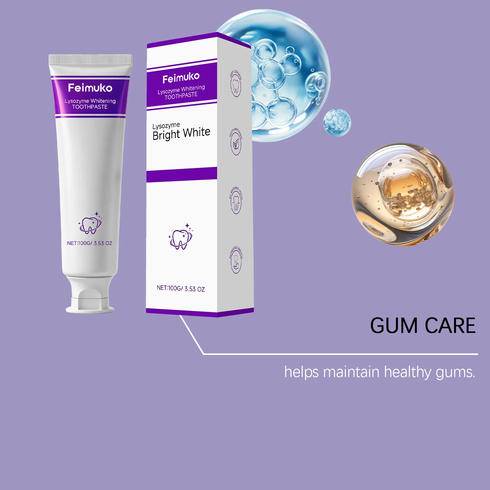 Teeth Whitening Toothpaste For Plaque And Stain Removal Freshness_voghion.com