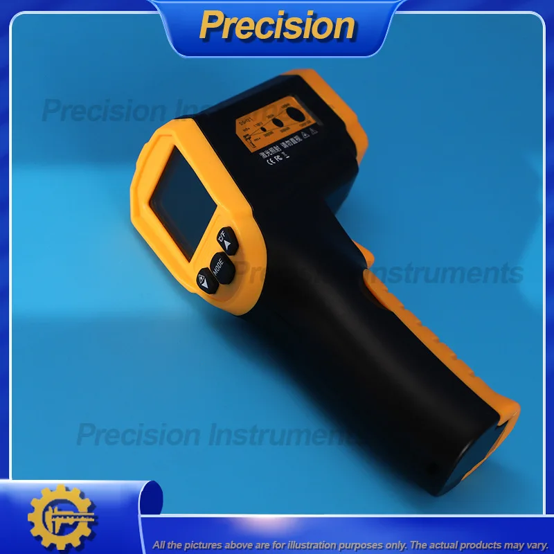 2026 Portable Infrared Thermometer for Industrial High Temperature Measurement Non Contact Handheld Digital Temperature Gun