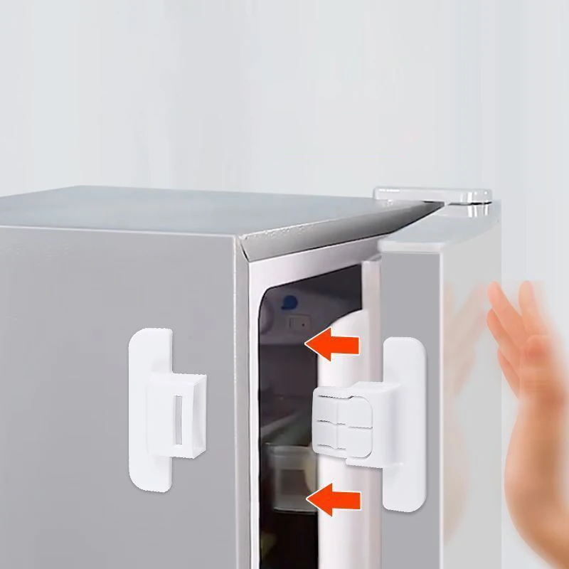 2 stücke Sicherheit Anti-Offene Schutz Kühlschrank Schloss Hause Möbel Schrank Tür Sicherheit Schlösser Wasser Dispenser Locker Schnalle
