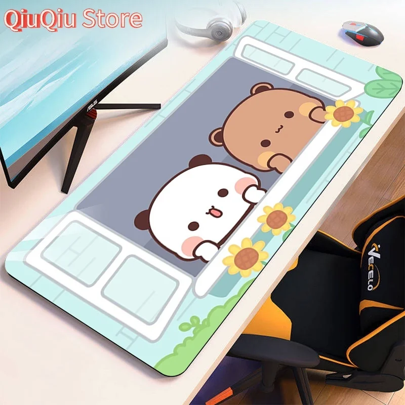 Kawaii большой коврик для мыши в стиле аниме Bubu Dudu Rak для ПК, игровой коврик для мыши