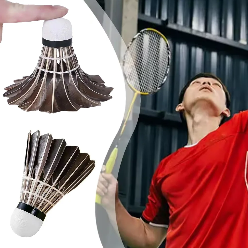 

Black Professional Badminton Shuttlecock Tournament Training Duck Feather Shuttlecock Durable Windproof Sports Training Ball