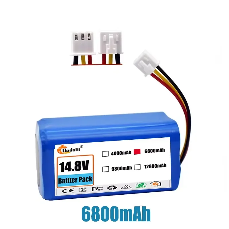 14.4V 12800mAh 18650 li-ion batterij Voor LIECTROUX C30B XR500 E30 Voor PROSCENIC 800T 830P 820P 820T 820S Robot Stofzuiger