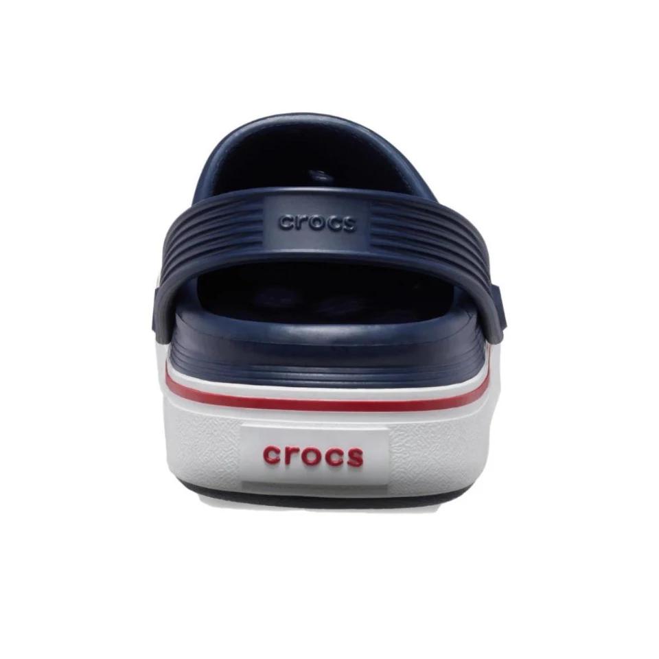 Crocs-Sandalias planas informales para hombre, zapatos de playa transpirables, antideslizantes, con punta cerrada, para exteriores, originales, 208371-410