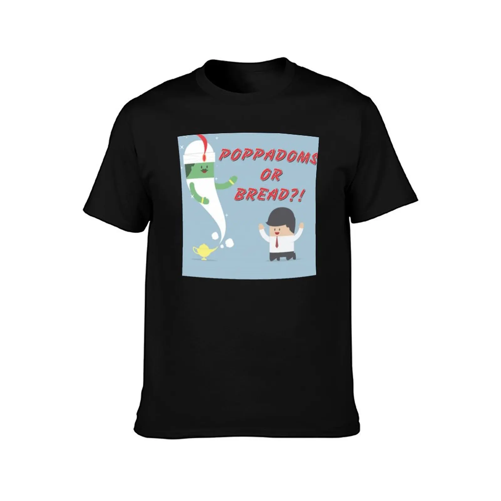 POPPADOMS OR BREAD?! OFF MENU PODCAST FAN DESIGN T-Shirt Summer Casual Cotton Tee Oversized Streetwear Tops Unisex Men Women