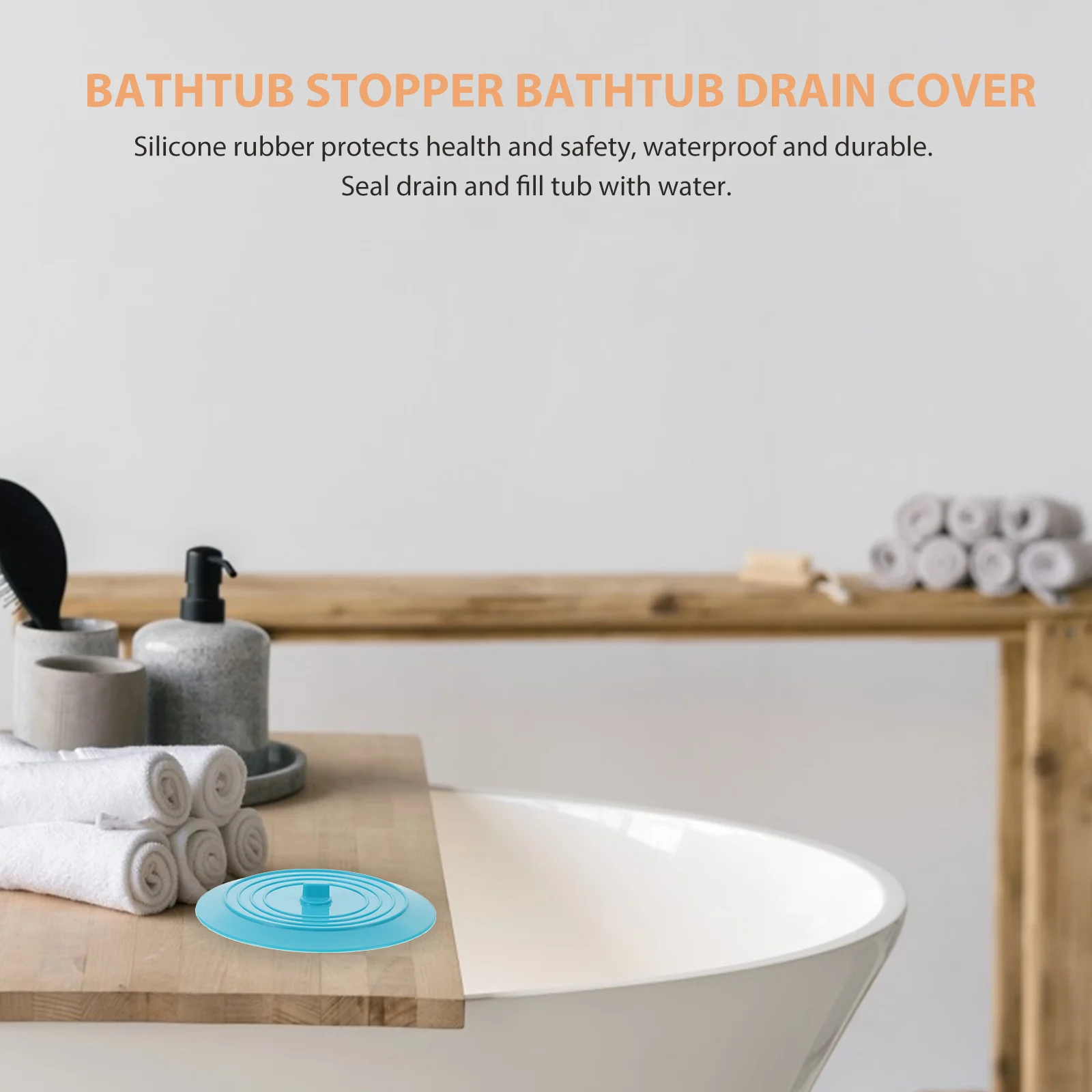 حوض الاستحمام سدادة الأزرق كوب شفط من السيليكون ختم مانعة للتسرب العالمي غطاء للصرف حوض الاستحمام استنزاف سدادة الحمام دش بالوعة #1