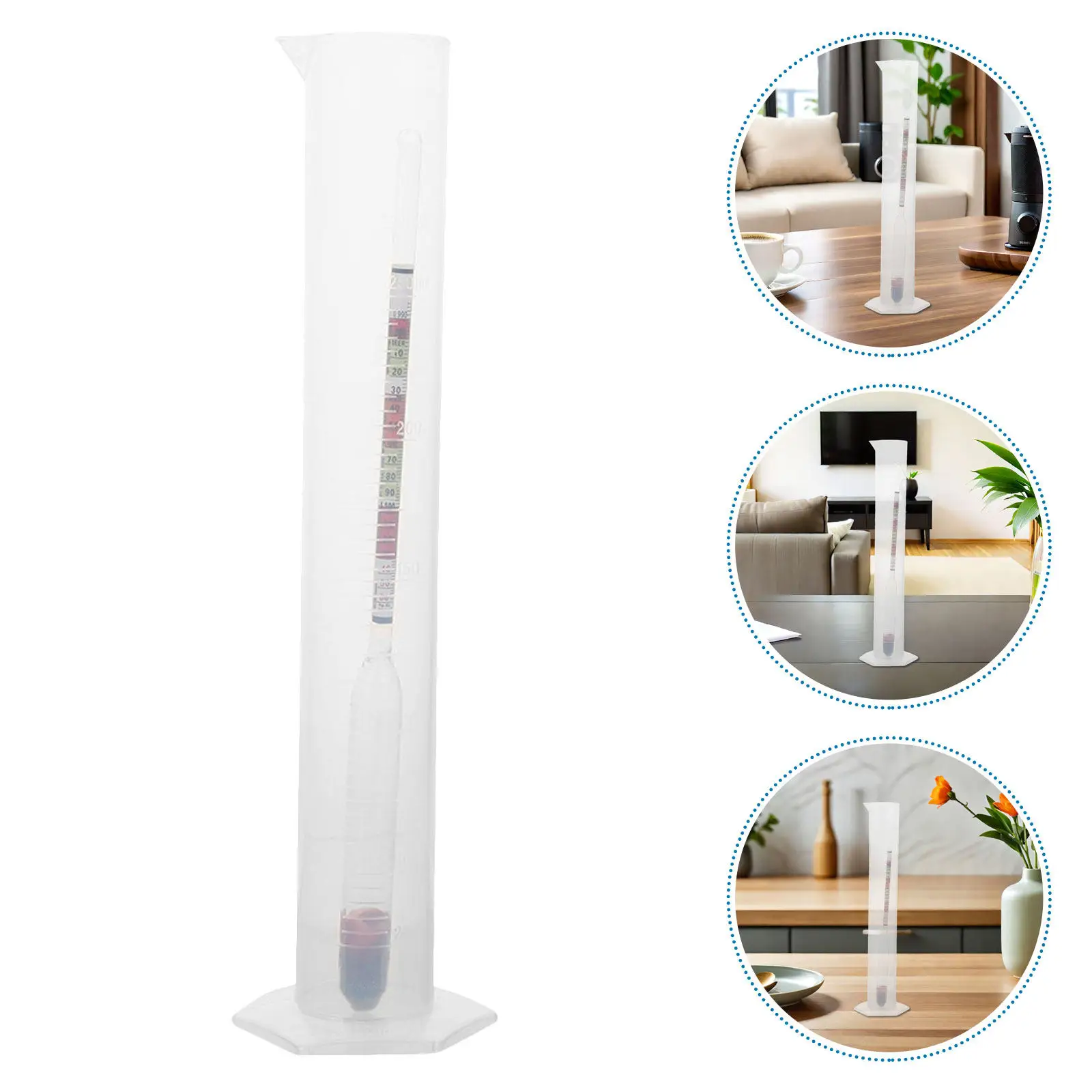 

Набор из 3 спиртных гидрометров для пива и вина: небьющиеся, точные измерения удельного веса и содержания сахара