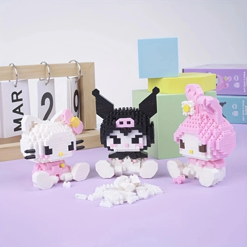 Sanrio Hello Kitty Kuromi Princess Melody ozdoby dla lalek Kawaii duży ucho pies melodia lalka prezent na nowy rok urodziny par